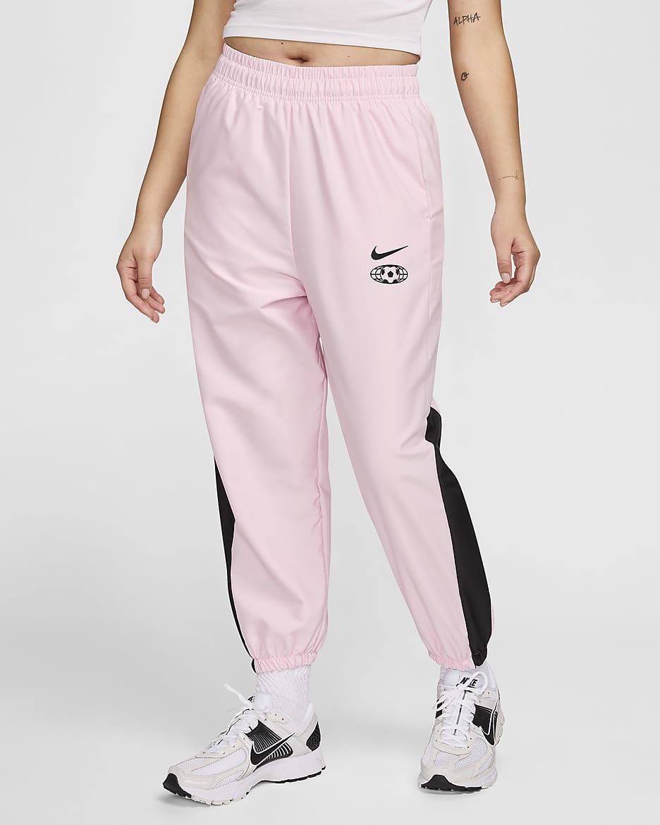 Black and pink nike pants hotsell